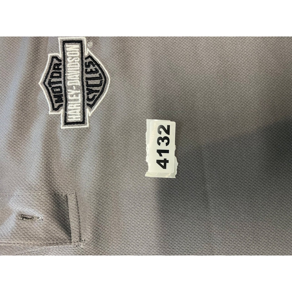 Mens Harley Davidson Smoky Mountain Cycles Gray Polo Shirt XL - Picture 7 of 7